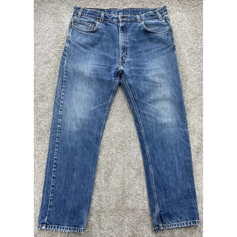 Vintage 1998 Dockers Jeans Mens 36x30 Blue Heavyweight 14oz Denim (*Fits‎ 34x30)